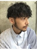 渋谷ツイストスパイラルツイスパメンズビジネスヘアルーズパーマ