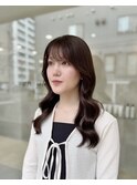 韓国風巻きサラサラセミロング