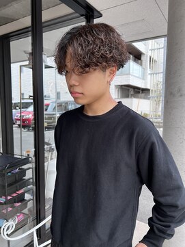 髪屋 紬 メンズ/メンズパーマ/メンズカット/波巻きスパイラル