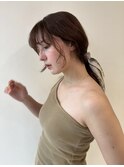 20代30代髪質改善カラーミルクティアッシュ韓国ヘア