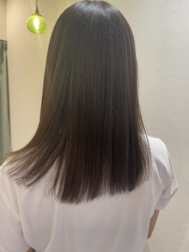 ハクバイジェービー 稲毛(hak by jb) 丸型◎髪質改善カラーで作るアッシュベージュ[稲毛駅/白髪染め]