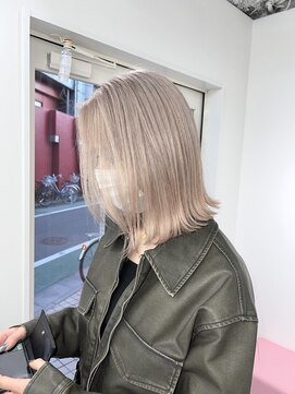 エゴ 池袋(EGO) 10代20代30代外国人風ボブブロンドヘア