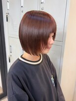 フラム 渋谷(flamme) ◯レイヤーボブ×ブリーチなしピンクブラウン