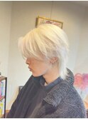 ホワイトカラー×ウルフセンターパート
