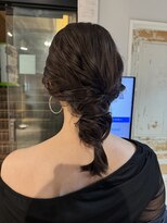 ノラ ヘアーサロン(NORA HAIR SALON) ヘアセット編みおろし巻き髪ヘアアレンジカチモリヘア