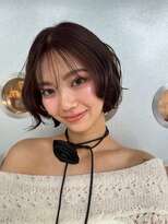 キズキ(KIZUKI) ゆるふわ透け感たっぷりミニボブスタイル
