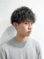 リベルテ 心斎橋(Liberte)&nbsp;黒髪メンズパーマショート◎マッシュショートレイヤースパイラル