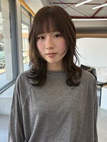 アム(am)&nbsp;ハッシュカット/レイヤーカット/透明感ブラウンアッシュ