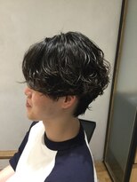 リタ オム 大宮店(RITA HOMME) センターパート×無造作シャドウ