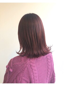 ヘアメイク オブジェ(hair make objet) 赤色カラー