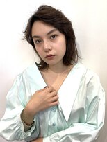 エイス 梅田 中津(Ace)&nbsp;イメチェンヘアスタイル耳かけフォギーベージュマッシュウルフ