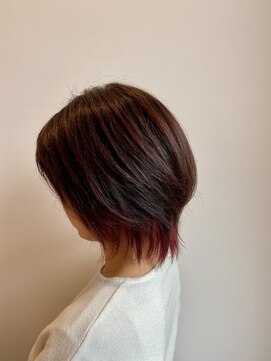 サジアーツバグス インナーカラーのショートボブ☆
