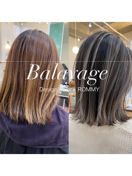 ロミー 本厚木(ROMMY.) 大人可愛いバレイヤージュ　コントラスト　ハイライト