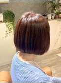 ボブのやわらかピンクブラウン
