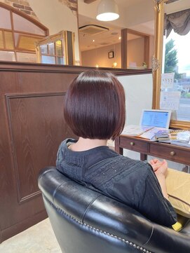 アドラーブル 女池店(adorable) 【ショートボブ】【オレンジブラウン】【20代30代40代】