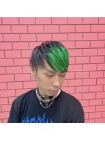 キャンディーエッグ(Candy egg)&nbsp;原口☆成人式カラー＊メンズ2トーンビビッドグリーン☆久留米