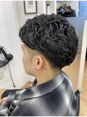 男前サイドバックパーマ