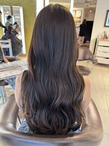 ヘアラウンジ ビーチ 青山 外苑前(hair lounge BEACH) ブリーチなしで作る！柔らかオリーブベージュロングレイヤー