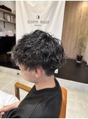 波巻きパーマ