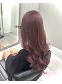 ワンカラーで作るピンクベージュ
