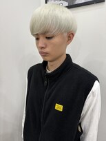 ロックス バイ マグ 松本(rocks BY MAG)&nbsp;ナチュラルマッシュ ハイトーンカラーホワイトカラー