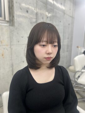 エヌアイ オモテサンドウ(ni omotesando) 韓国ボブレイヤー ♪顔周りカット 前髪あり