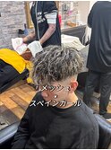メッシュ×スペインカール/スキンフェード/浦安/メンズパーマ
