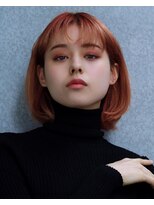 ロビー 表参道(ROBBY) 内巻きボブ/ピンクベージュ/小顔カット