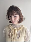 ワイドバング透明感ボブ