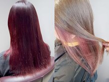 【肌色までトーンアップ】パッと華やぐ、大人かわいい"暖色カラー"で、旬のツヤ髪ゲット♪