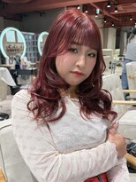 ヘアーアンドメイク ビス(HAIR&MAKE bis) ボルドーカラー×海外風レイヤーカット♪【Ayaka】
