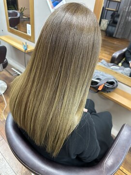 【髪質改善)ケラソワトリートメント×オーガニックカラー