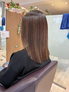 【L by first】髪質改善×さりげないハイライト