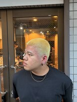 スウェル 押上店(Swell)&nbsp;金髪バズカット[錦糸町/押上/メンズサロン/メンズフェード/眉毛]