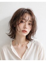 モリワキ 宮之阪店&nbsp;抜け感ウルフボブ×ニュアンスパーマ