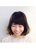 ラウンドグラデーションボブ
