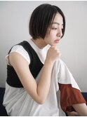 前下がりボブ/モード/艶ボブ