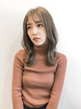 シェノン 西梅田(CHAINON) 前髪/レイヤーカット/ハイトーン/グレーベージュ/髪質改善