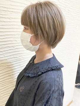 モリオ フロム ロンドン サッポロファクトリー店(morio FROM LONDON) 【morio】札幌ショート　ハイトーン丸みショート