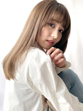 ケーツー心斎橋 クイーンズガーデン バイ ケーツー(K two QUEEN'S GARDEN by K two) ラウンド前髪×顔周りレイヤー2/田中/心斎橋&難波&なんば