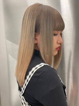 エリス 四条烏丸店(ELIS) 小顔に見せるヘア/オリーブカラー/ハイライトカラー/髪質改善