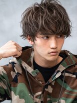 メゾンバイハバナ(maison by HAVANA)&nbsp;メンズビジネスツーブロックアップバング束感ショートマッシュ