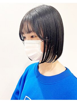 モリオフロムロンドン 松戸店(Morio from London) 【松戸 藤原】大人かわいい黒髪ボブ