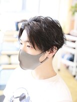 リビーチ ヘア リゾート 赤羽(Rebeach HAIR RESORT)&nbsp;メンズのセンターパートニュアンスゆるパーマ【赤羽リビーチ】