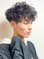 アルフレッド 平針店(alfRed)&nbsp;束感ナチュラルスパイラルパーマ　ツーブロックマッシュ