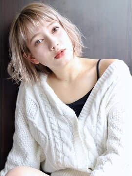 ヘアアンドメイク シークネクスト(HAIR&MAKE SeeK NEXT) 【SeeK NEXT島貫】シルバー×きりっぱボブ