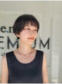 マッシュショート/耳だしショート