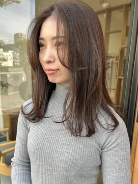 ロプート(Loput) ココアブラウン×フェザーレイヤー