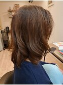 巻き髪ボブ