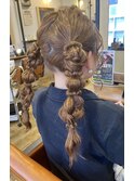 ヘアセット/ヘアアレンジ/ヘアメイク/ハーフアップ/前髪カット